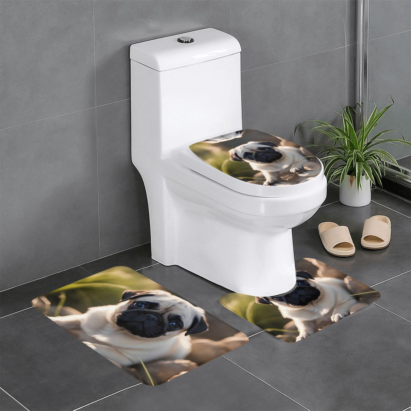 Tapis de bain antidérapants Puppys pour éviter les glissades