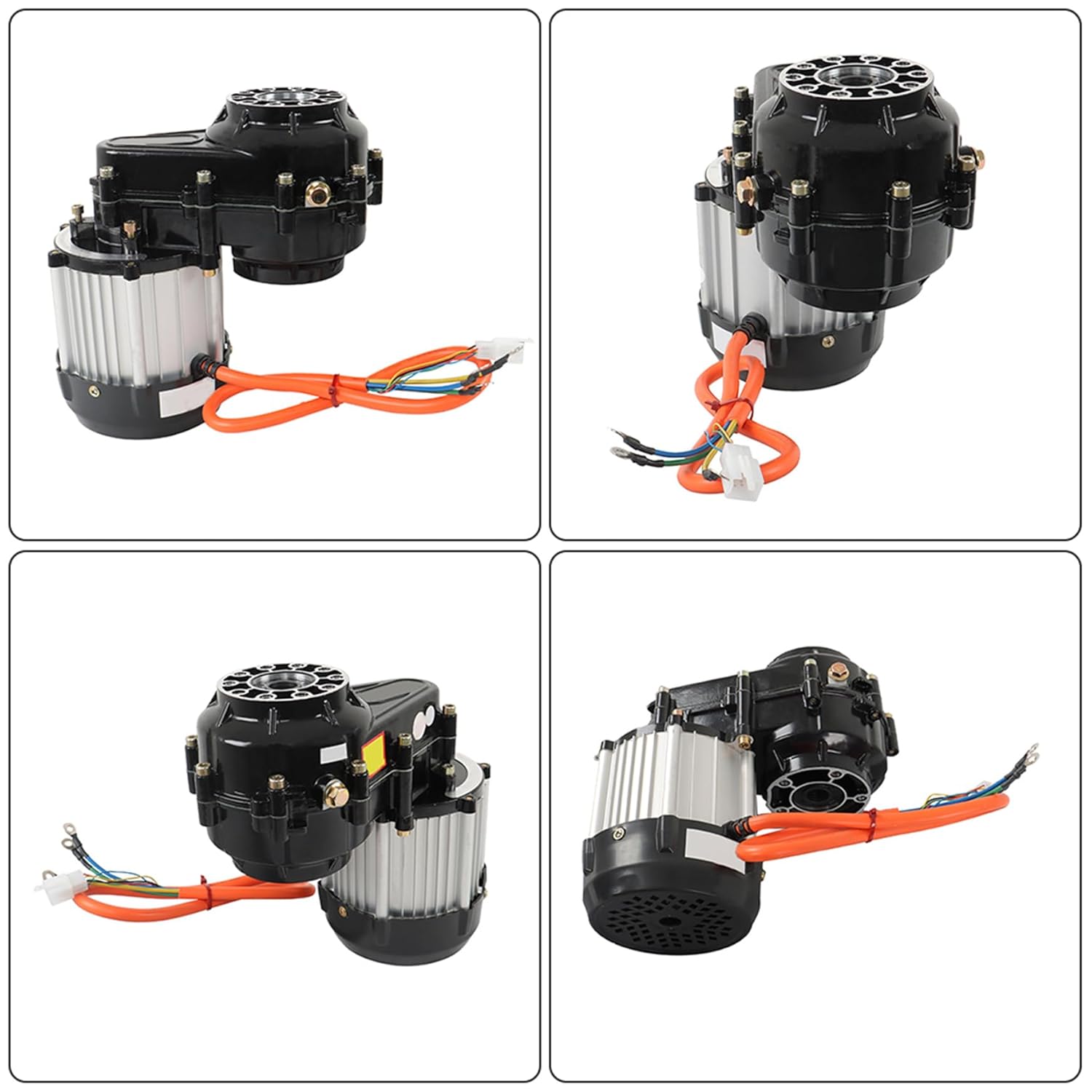 48V 1000W Brushless Differential Motor 4800 RPM 18-35AH Rated Current Replacement for Go Kart, Tricycle, Electric Bike, ATV, and Scooter