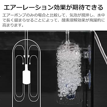 Amazon | 【CLIMB ZAQS】 エアレーション 水槽 バブル