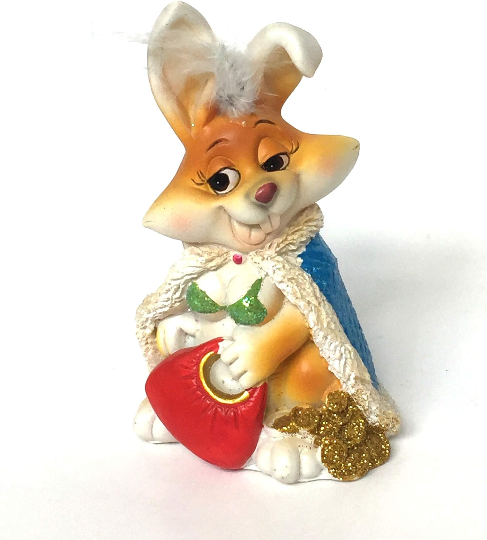 Rich Lady Bunny Figurine