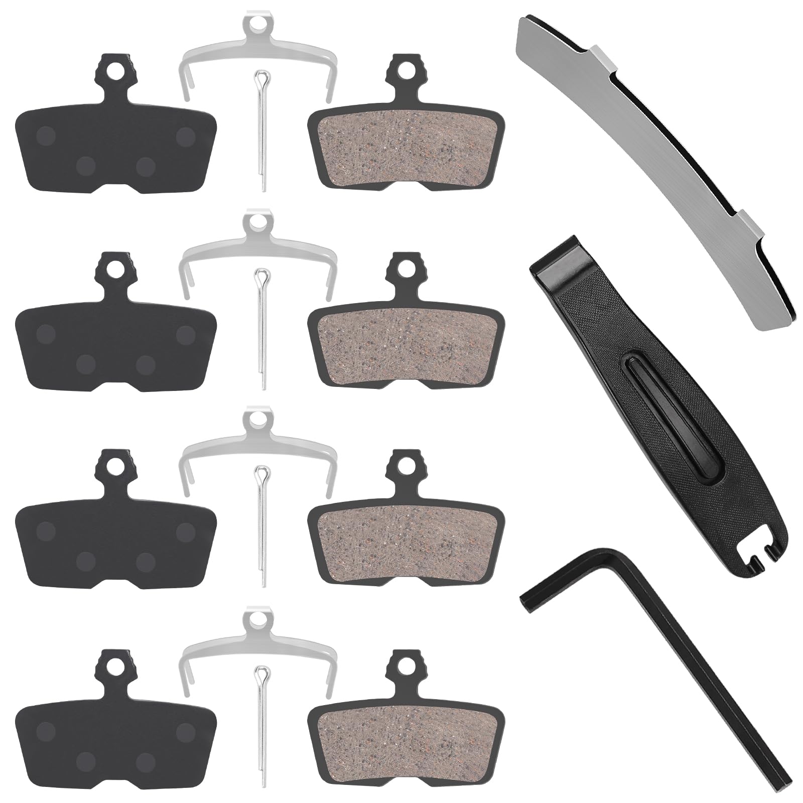 Amazon | 4ピストンMTBバイクブレーキパッド SRAMコード、Code R、Code