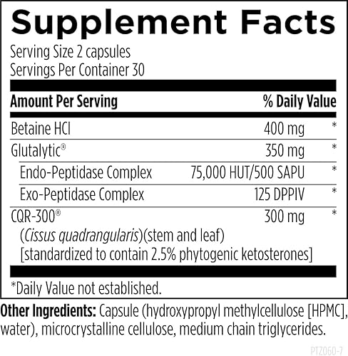 Miniatura 5 de Designs for Health Carb-Lipo Control (ProtectZyme) - Enzima digestiva para ayudar a minimizar la absorción de grasa + almidón y la digestión del