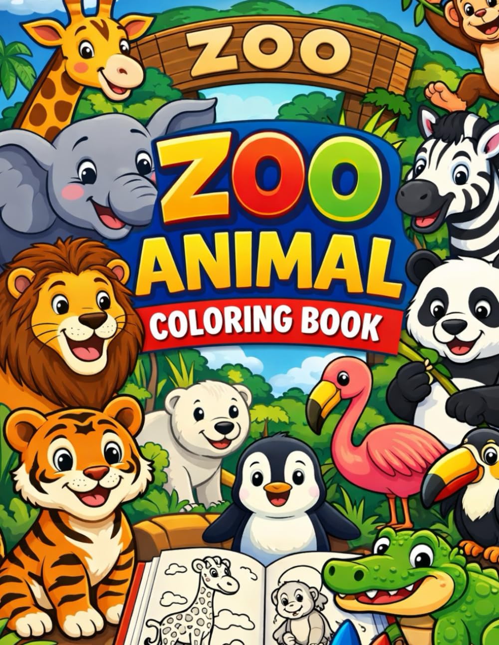 Amazing Zoo Animals for Kids: Big, Bold, and Easy Zoo Animals for Little Hands