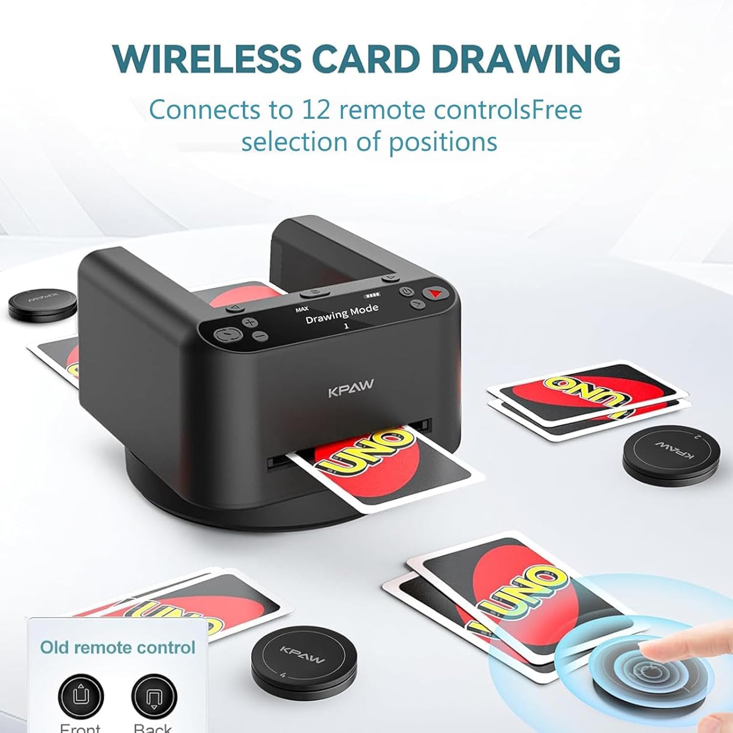 Wespro Wireless Remote Set for KPAW, Wespro and Other Automatic Card Dealer & Shuffler Machines | 4PCS Smart Controllers for 2-in-1 Card Dealing Systems | Reliable, Responsive & Easy Pairing Design