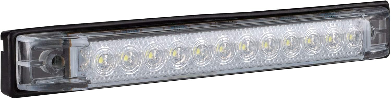 RV LED 6" x 1" White | Slim Line | Utility Strip Lights | 12 LEDs | RV Boat (4 Pack)