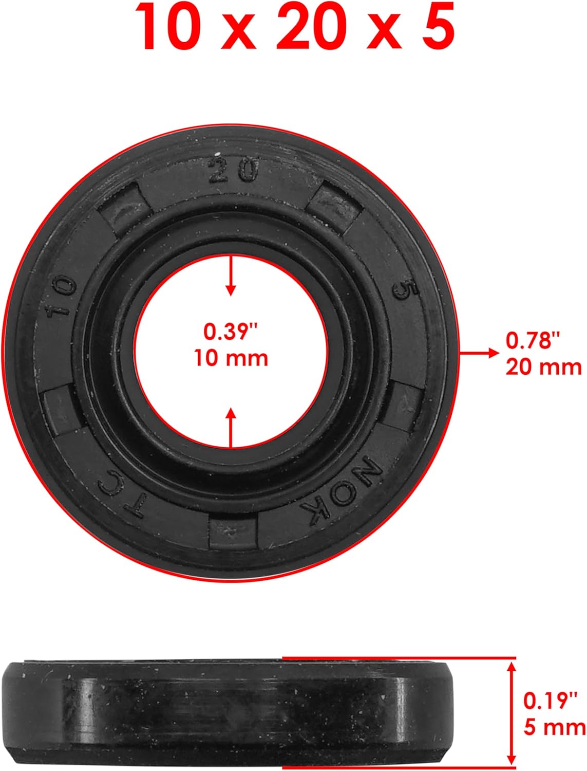 Caltric 49044-2066 49063-0002 Water Pump Seal Set Compatible with Kawasaki 1994-2016