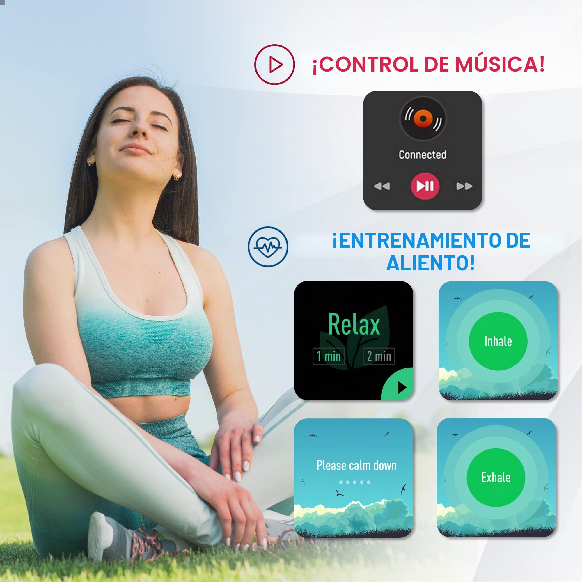 OCTANDRA Move VeryFitPro ID205L ID205L - Reloj inteligente con monitor de frecuencia cardíaca y sueño, resistente al agua, IP68, contador de pasos, podómetro, ejercicio, correr, relojes de fitness