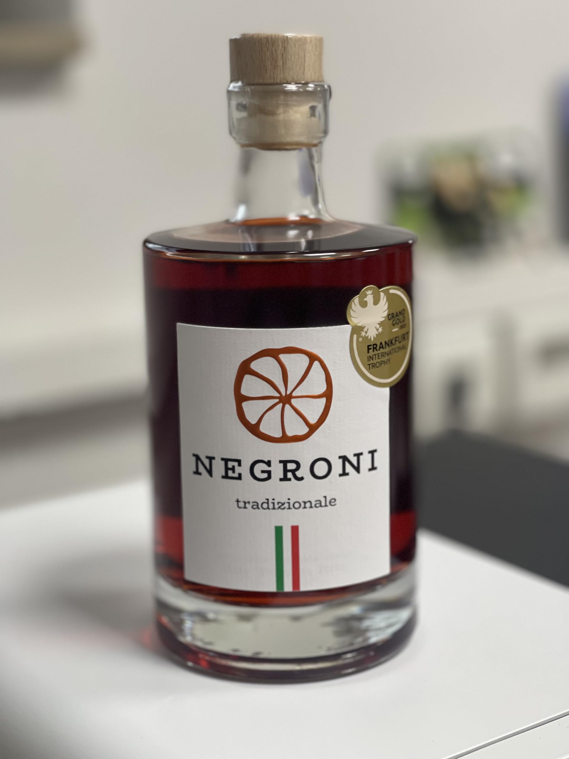 Negroni tradizionale (500ml) 28% Vol. Alk. - Genussvoller italienischer Aperitif - "Ready to Drink"