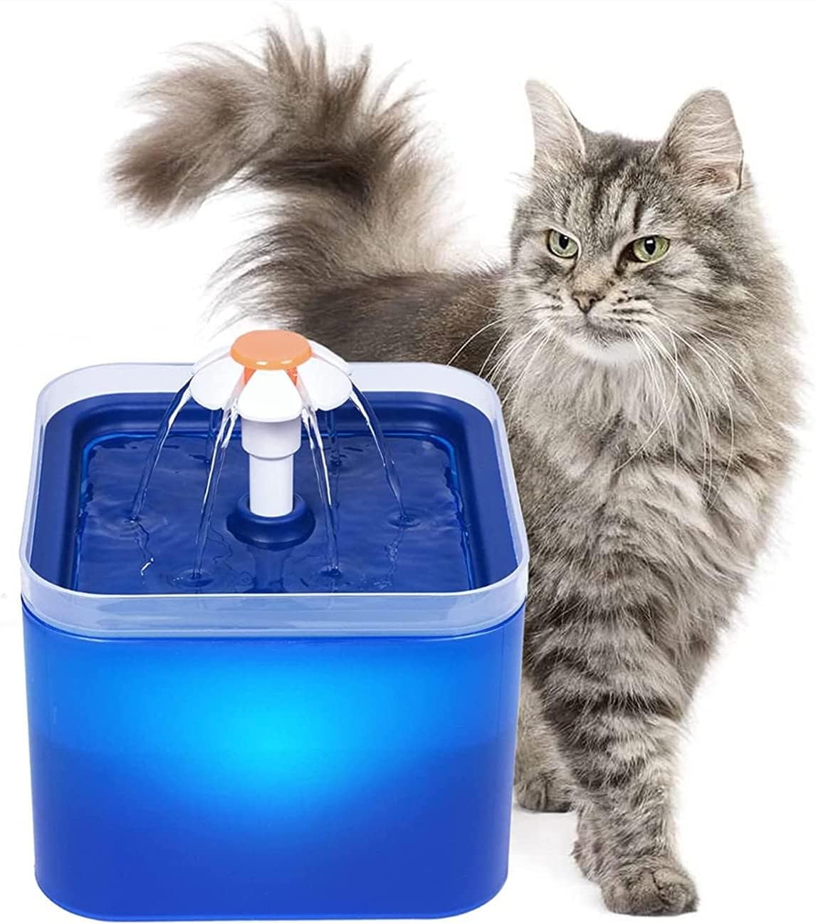 Pet Water Fountain for Cats Dogs, 67oz/2L Automatic Cat Water Fountain