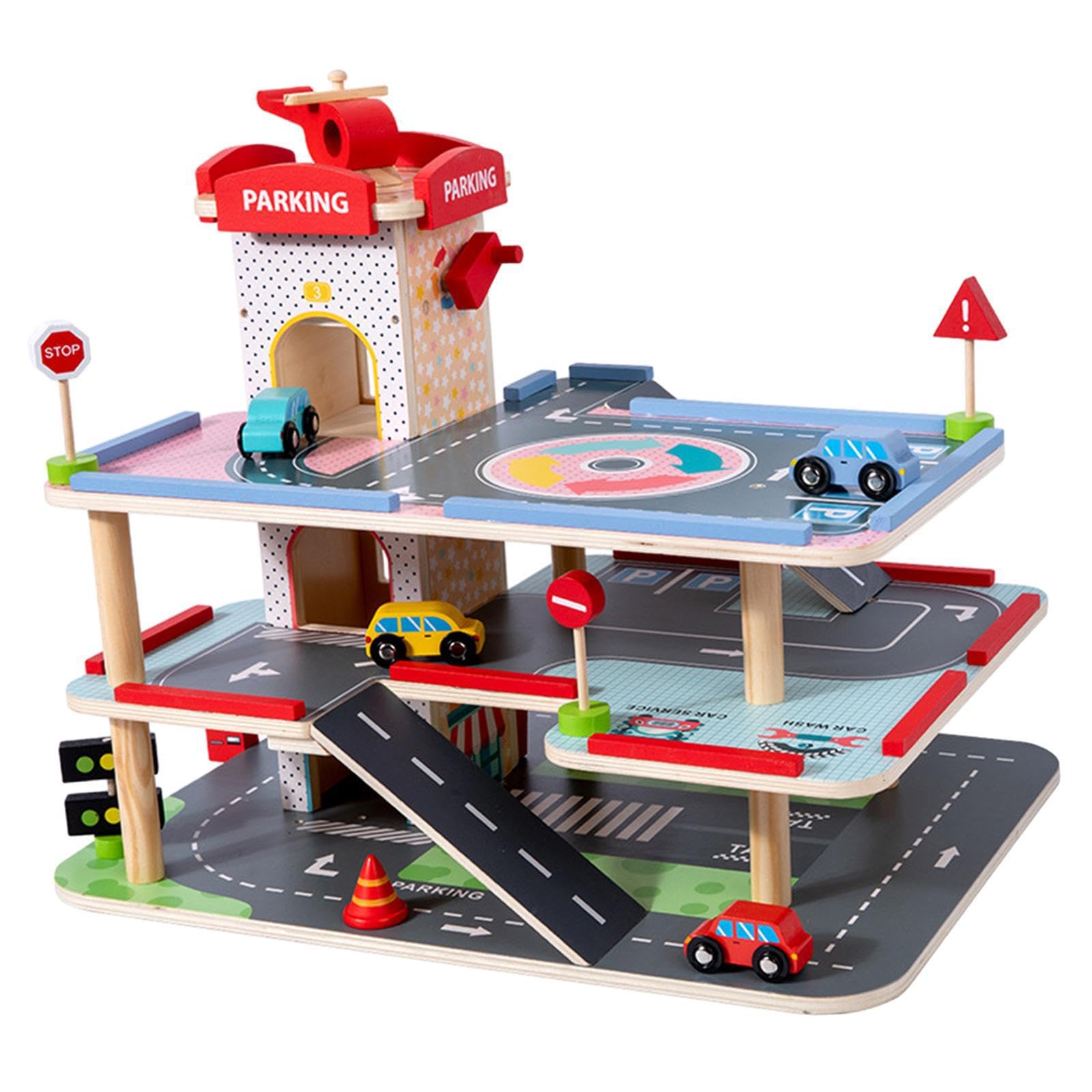KIXZSAZ Elevator Adventure Kids Vehicle Garage tional Games Parking Lot Game Parking Garage Toddlers Race Car Fun tional Games Kids Race Track Mini Car Toy