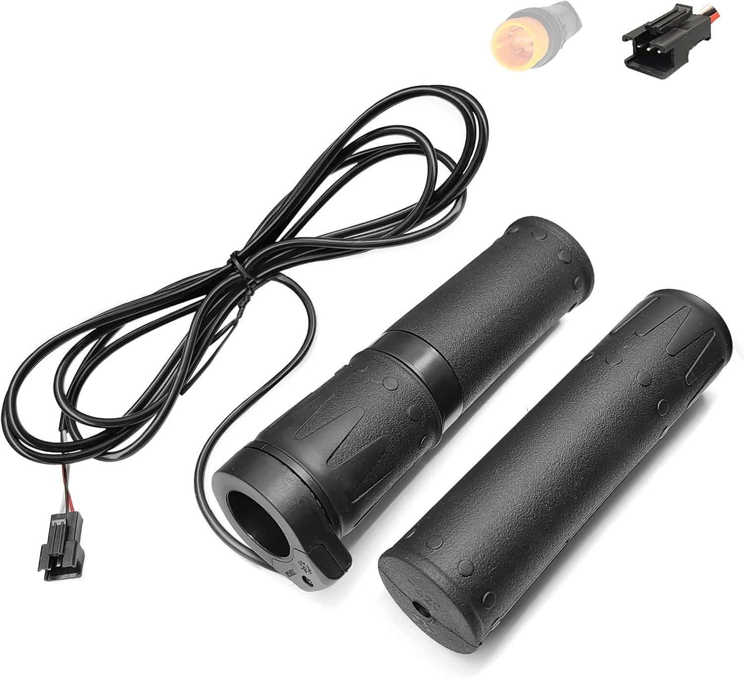 Ebike Twist Throttle WUXING 158X Right Handle Twist Throttle Electric Bicycle Scooter for 24V 36V 48V 60V 72V E Bike Conversion Parts