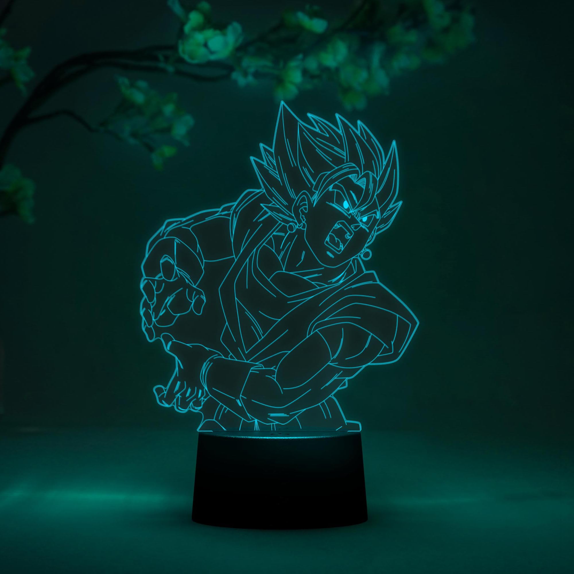Otaku Lamps Super Saiyan God Super Saiyan Vegito Dragon Ball Super – Anime Lamp Figure Night Light, 16 Color RGB LED – Remote, 3D Anime Room Décor