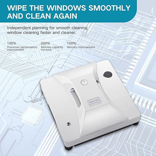 Miniatura 7 de Robot de limpieza de ventanas Spray de agua ultrasónico Máquina de limpieza en seco húmedo Máquina automática inteligente de 3 rutas para limpieza