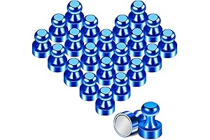 Blue Magnets(22 Pcs) Colorful Refrigerator Magnets, Magnetic Push Pins for Kitchen Must Haves