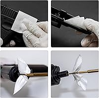 Vista 5 de PINGMIC Gun Cleaning Supplies in Box - Pistol Swabs & 9mm Cleaning Patches Combo Pack, Includes 6" Long Swabs and 2" Lint-Free Patches, Universal