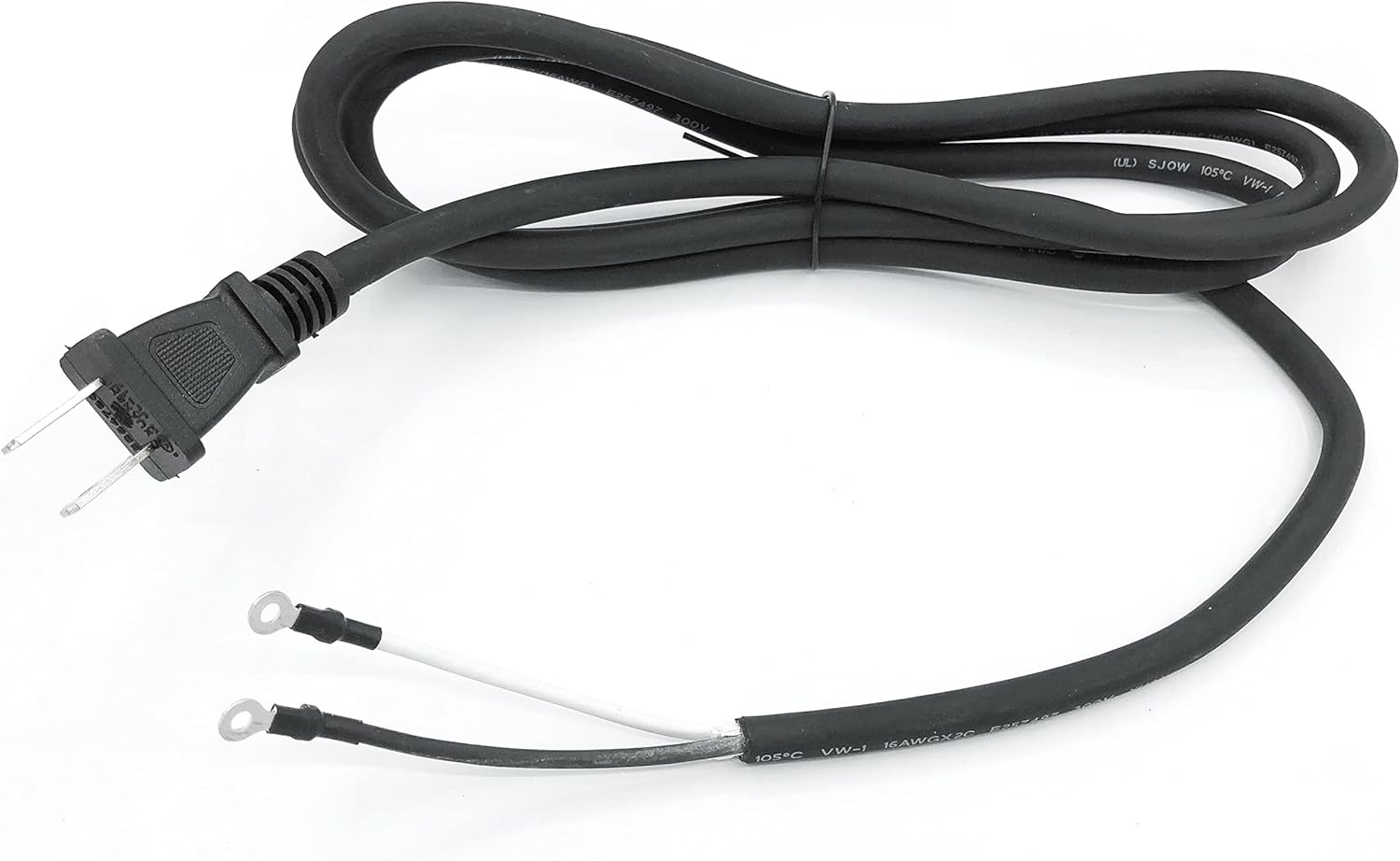 #73-377070 142 Power Cord 14/2C 300 V 105 C 2 prong with terminals Replacement Part NEW For Ridgid