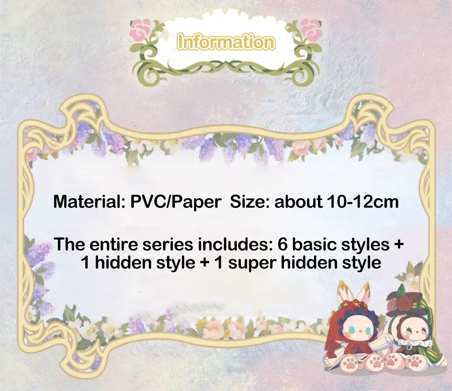 Aven Rabbit Emma Garden DateSeries Blind Box Action Figures Mystery Box Cute Random Toys Birthday Gifts Christmas Collectible Toy for Desktop Ornaments,1PC