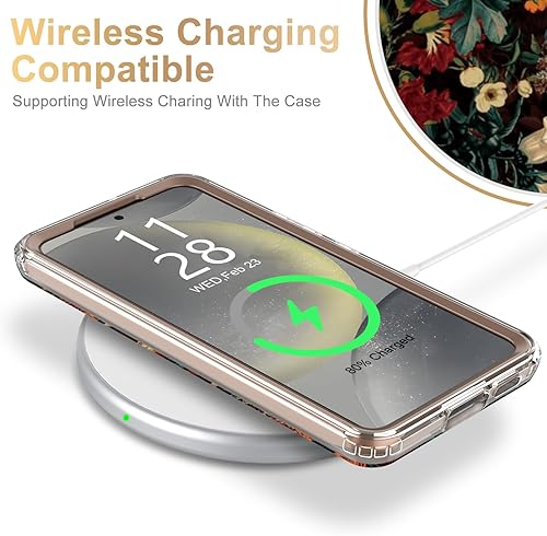 Miniatura 5 de MERRO Funda para Samsung Galaxy S24, funda duradera con diseños de moda para mujeres y niñas, elegante funda protectora para teléfono de 6.2