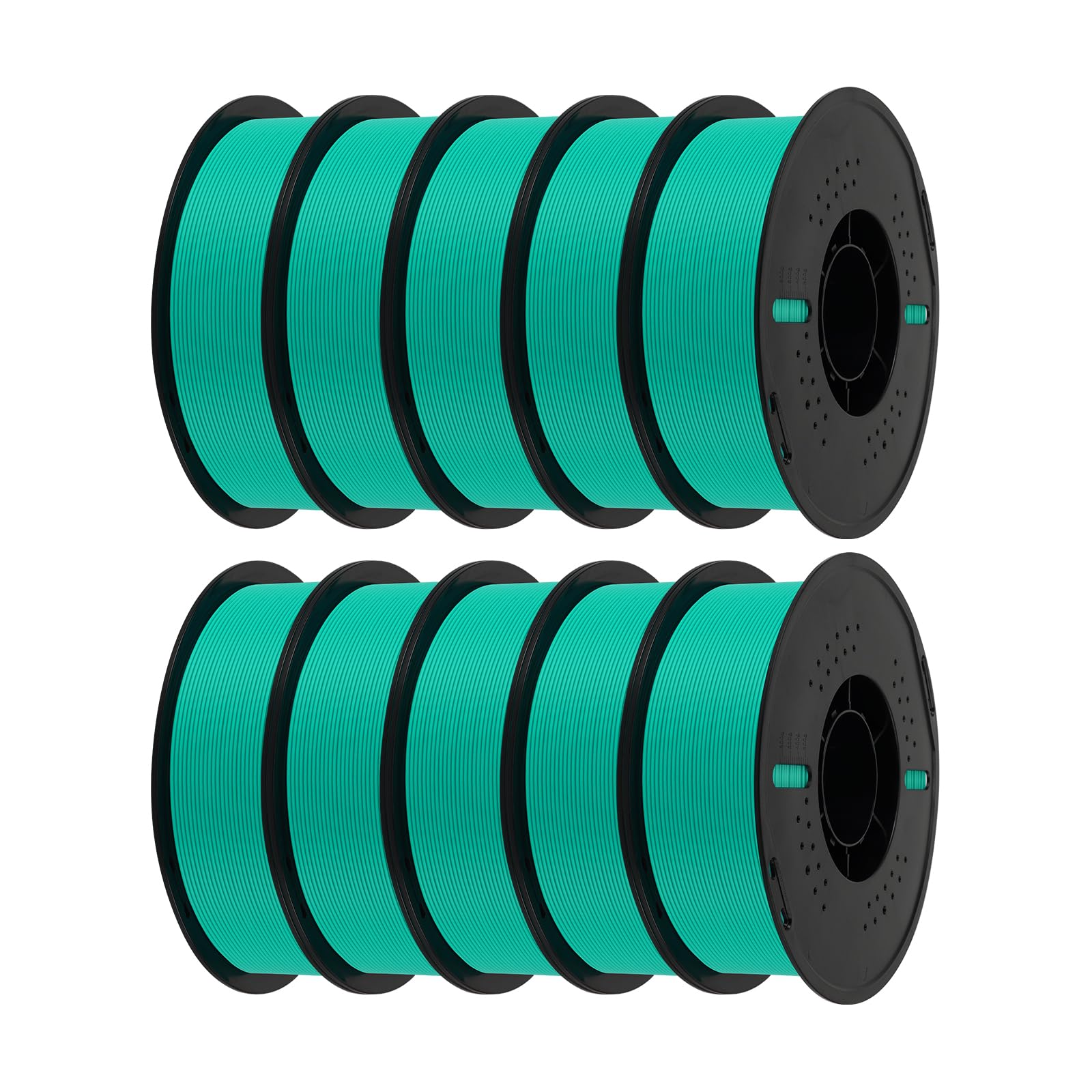 KINGROON PLA 3D Printer Filament Bulk, 10KG 10-Pack, Mint Green