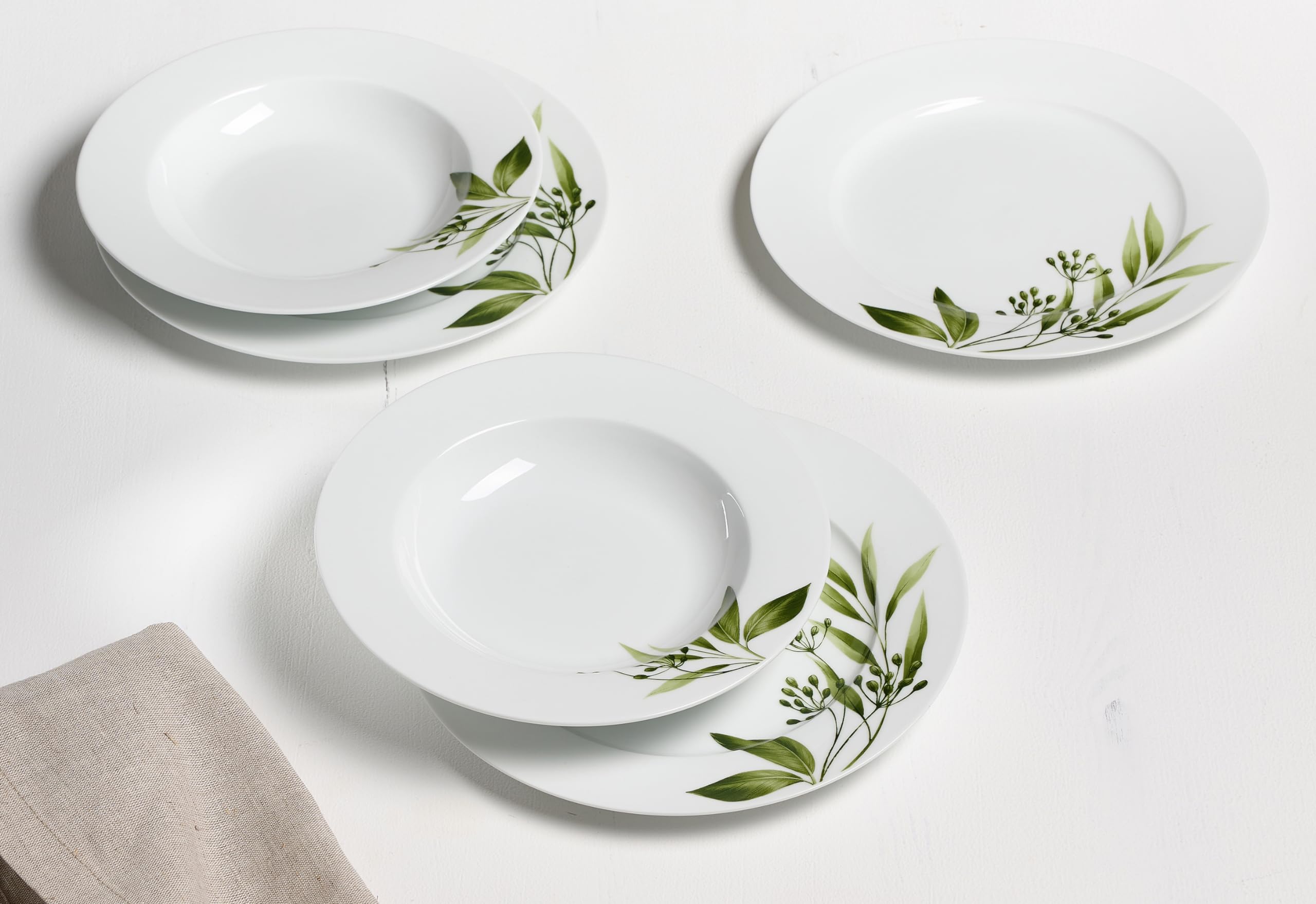 Ritzenhoff & Breker Evora zastawa stołowa 12-częściowa, porcelana, biała