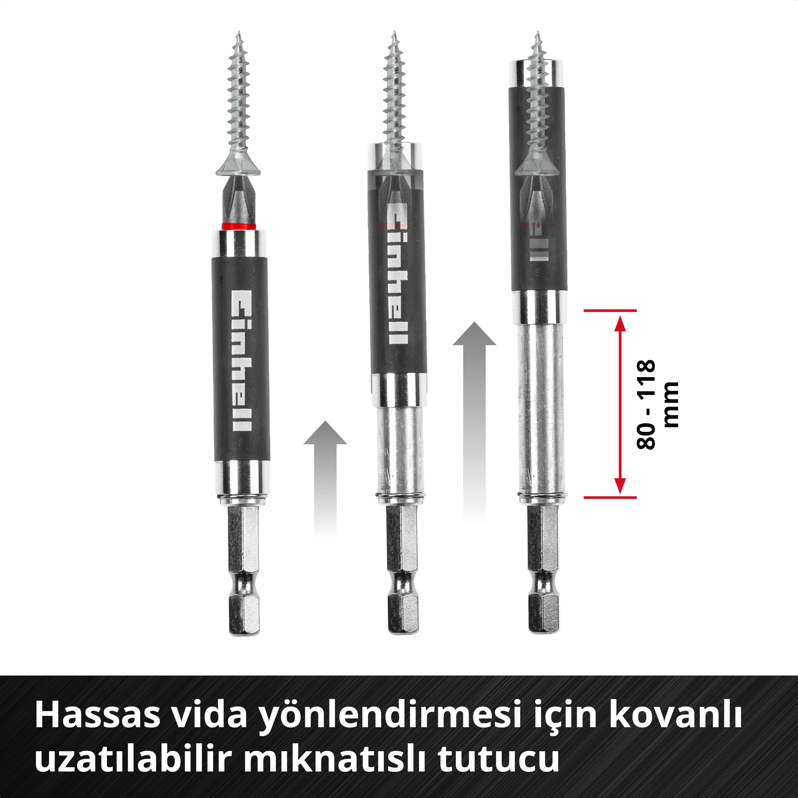 Einhell M-Case Zestaw Bitów, Czaerwony, 42 Elementy