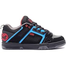 DVS Men's Comanche Black Blue Red Low Top Sneaker Shoes 9