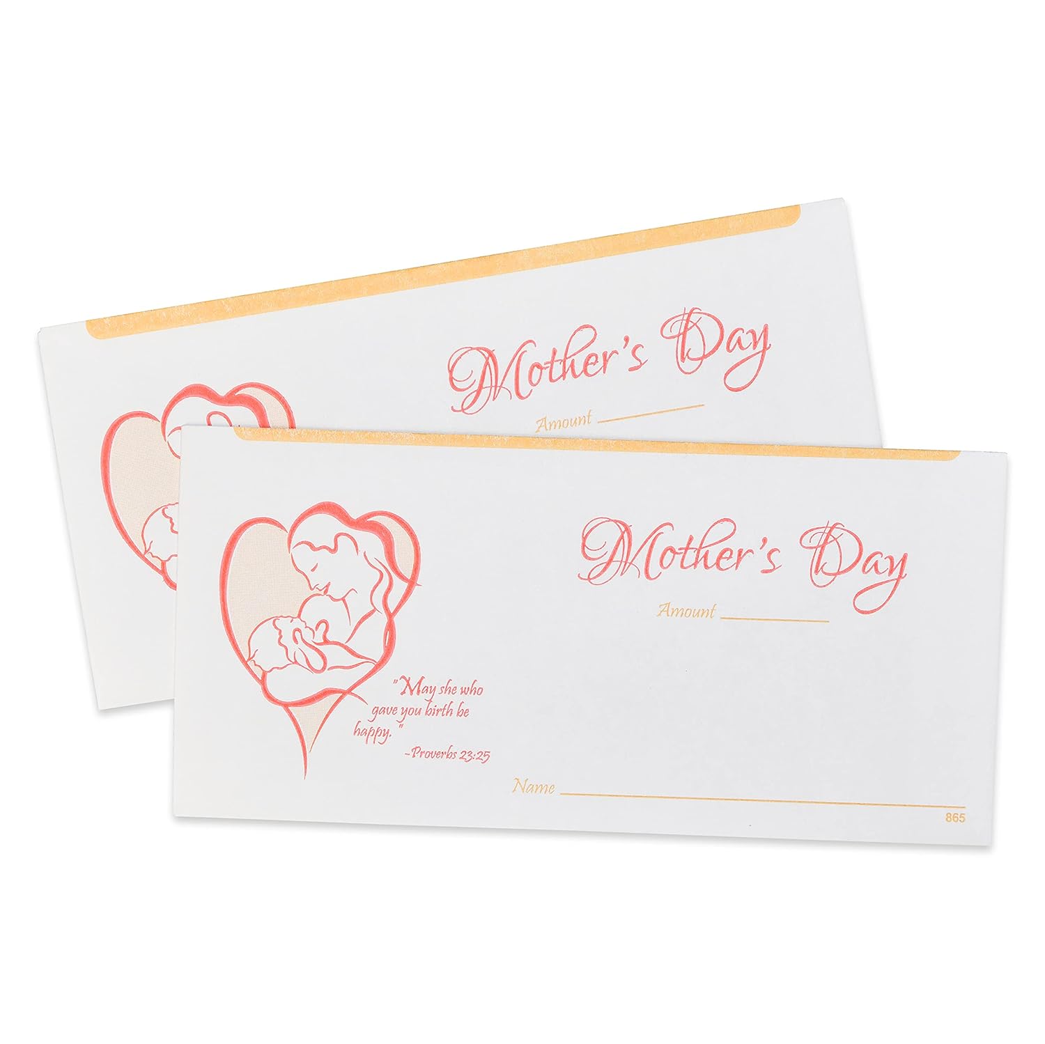 Mountain Valley Printing Mother's Day Church Offering Envelope - 100 per pack, MD865