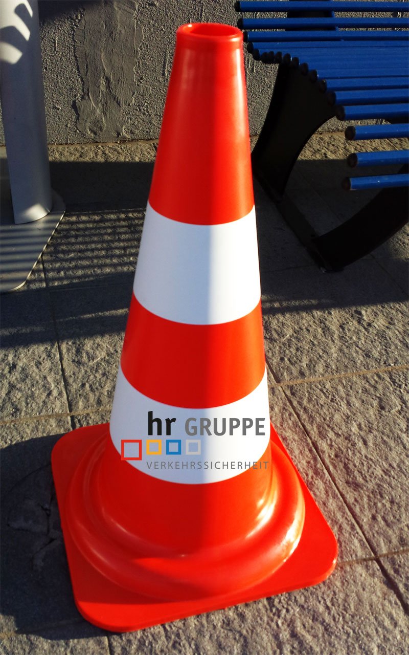 SafetyMarking Reflexkegel EU rot/weiß reflektierend nach TL-Leitkegel