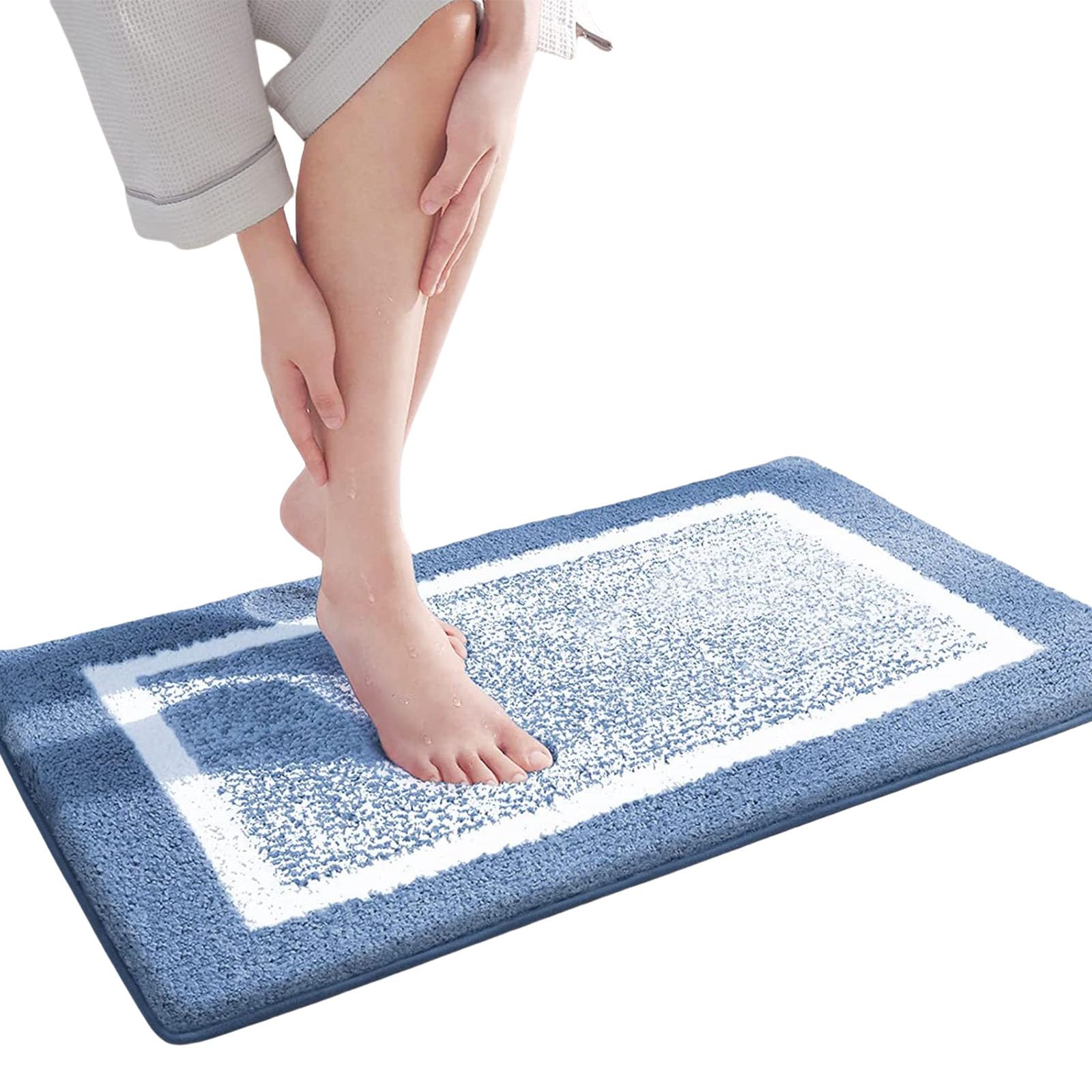 APGLSXY Durability NonSlip Entry Mat Bath Mat with Quick Water Absorption for Wet Area Absorbent Doormat Resistant NonSlip Bath