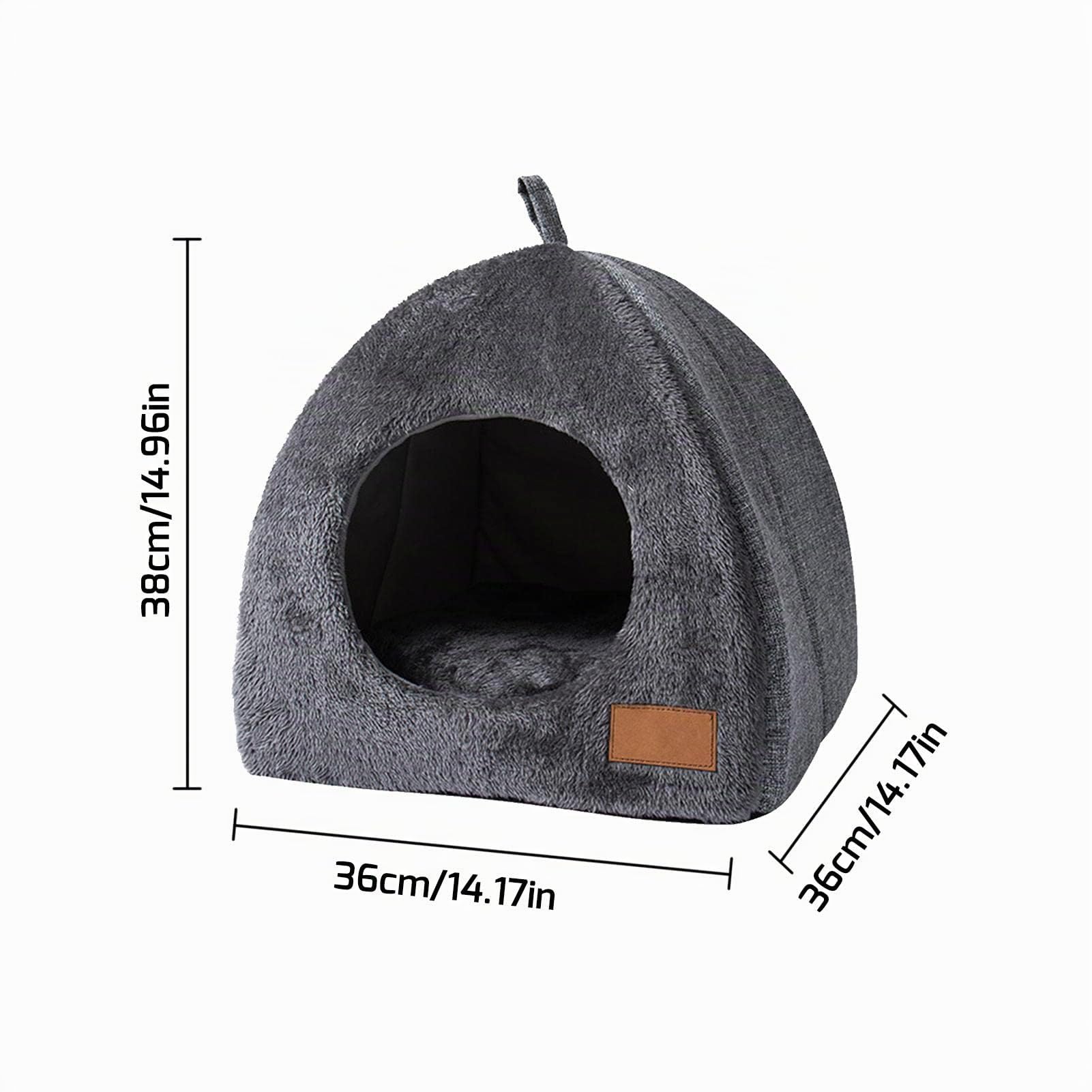 Luckxing Abri d'hiver Chaud pour Chats d'Extérieur - Tente Étanche et Maison Pliante Portable avec Coussin Amovible pour Lapins, Chiens et Autres Petits Animaux