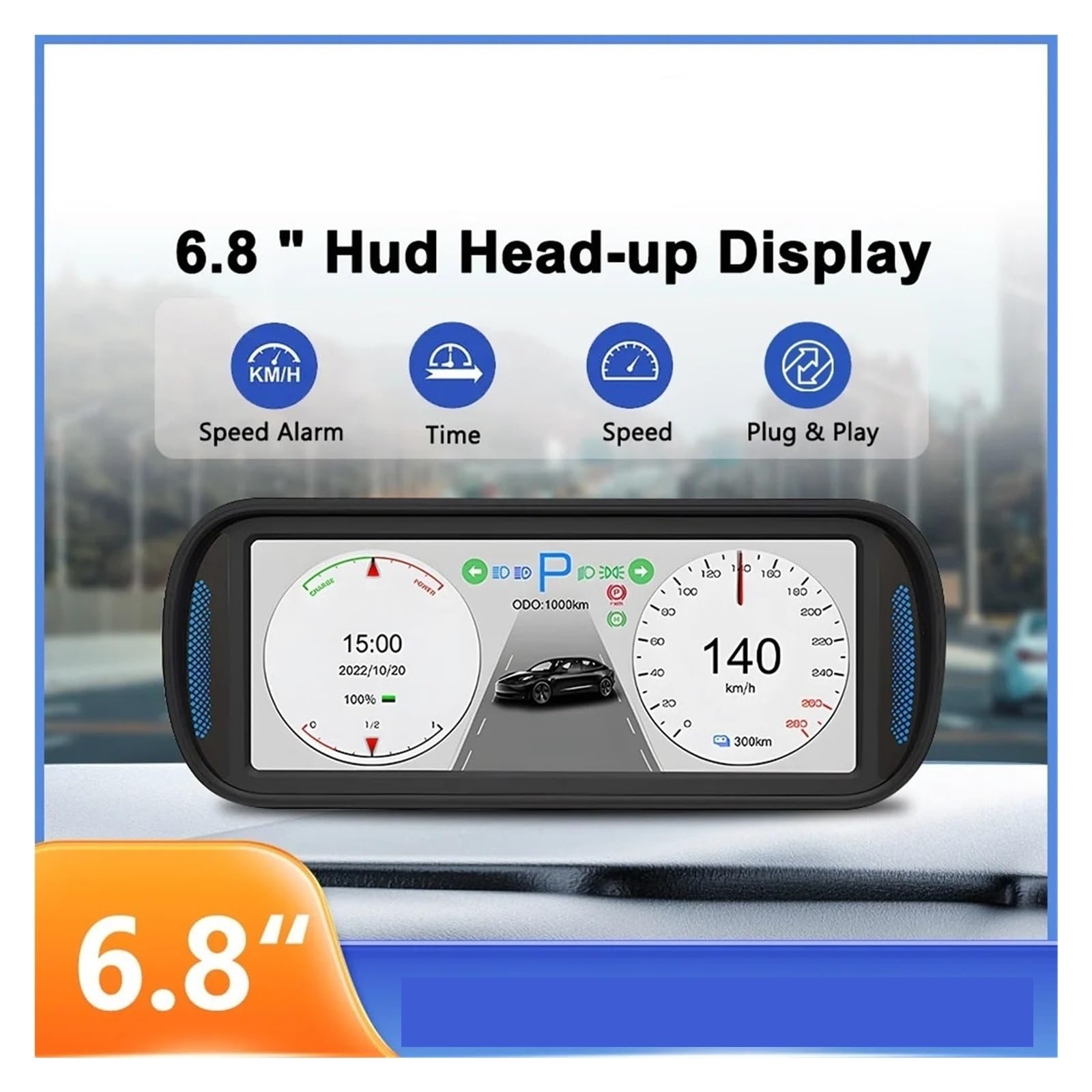 Fit For Tesla Model Hud Cyfrowytachometrsamochodowy