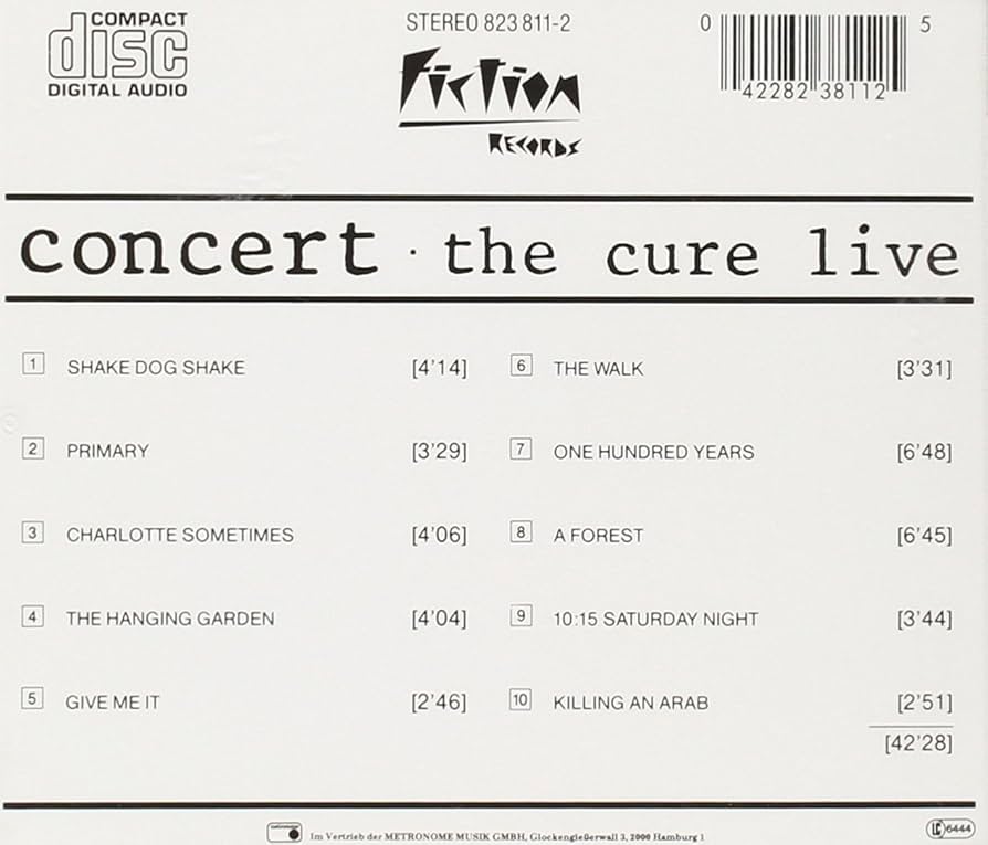 激レア！バンドスコア コンサート concert The Cure Live 激レア！バンドスコア コンサート concert The Cure Live The