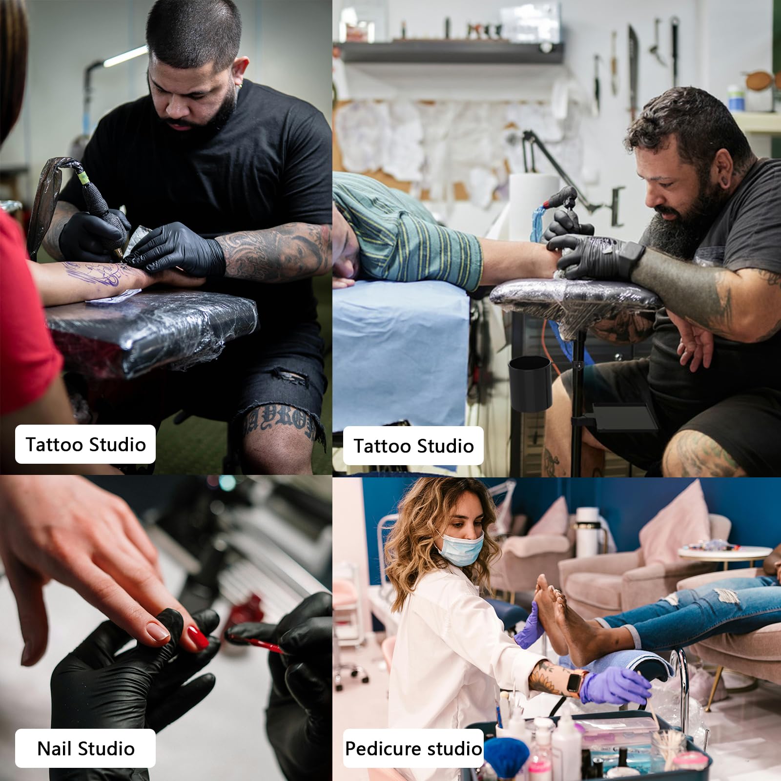 ZHOOGE Soporte para reposabrazos de tatuaje con base en H
