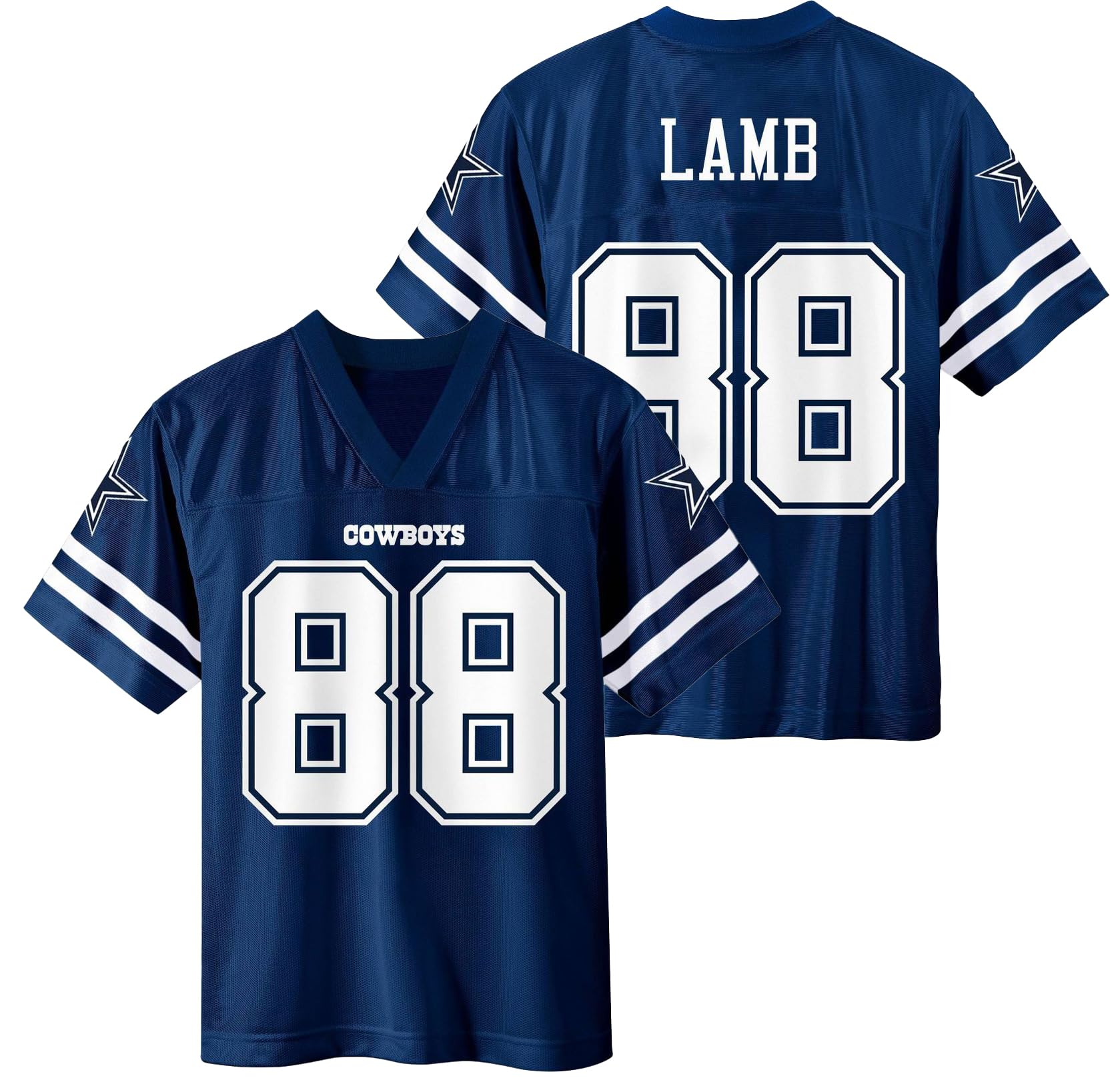 CeeDee Lamb Dallas Cowboys #88 Navy Kids Youth 4-20 Team Color Home Player Jersey (18-20)