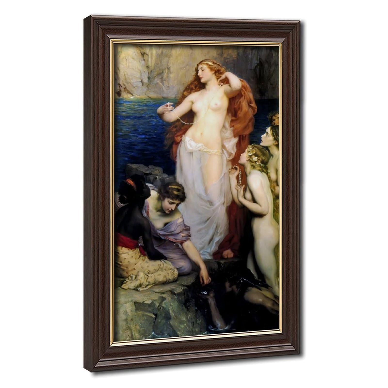 Impression sur toile Les perles d'Aphrodite Herbert James Draper pour mur vide - 8