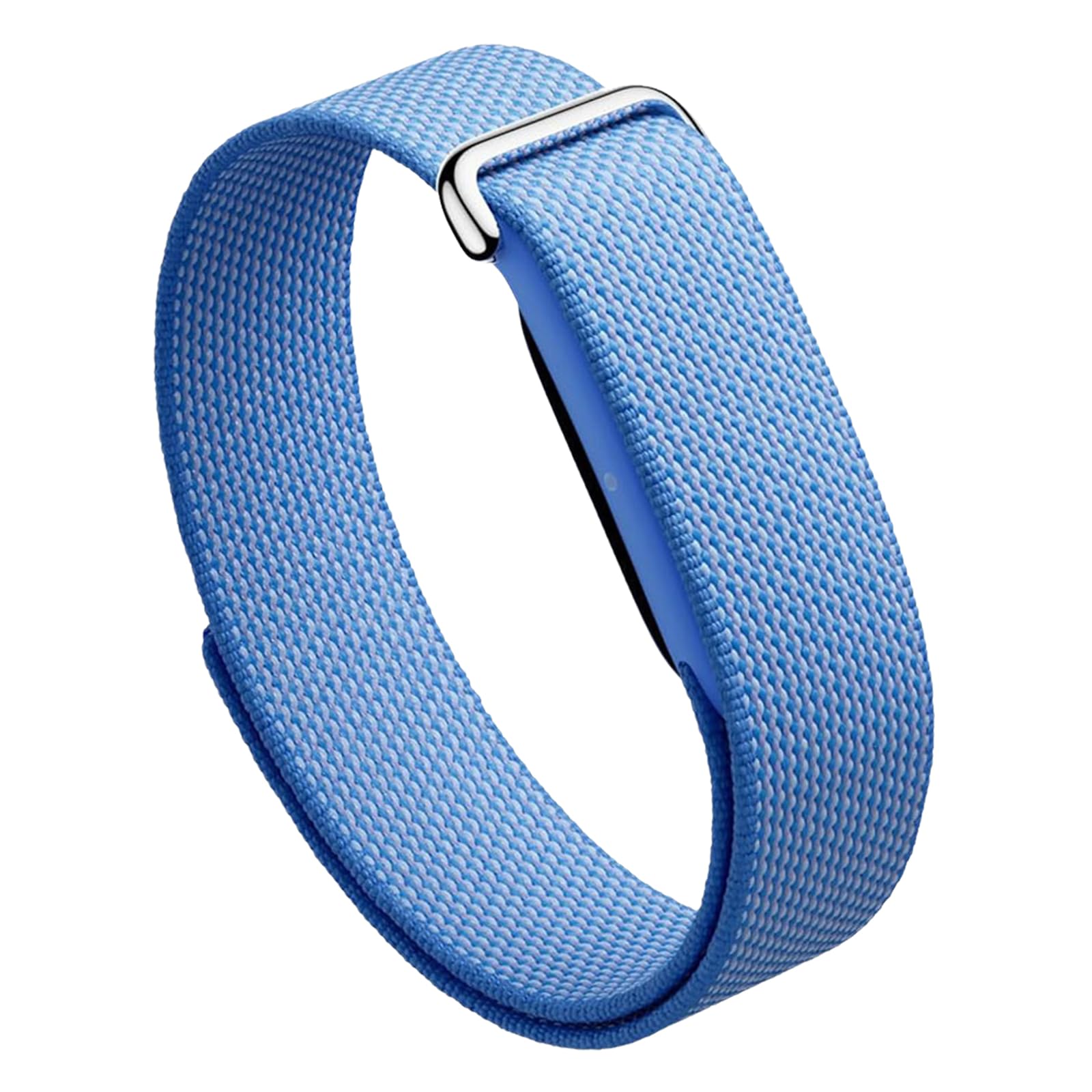 Nylon Band for Google Fitbit Air Adjustable Woven Wristband Breathable Hook and Loops Strap for Fitbit Air Screenless Fitness Tracker (Metal buckle D)