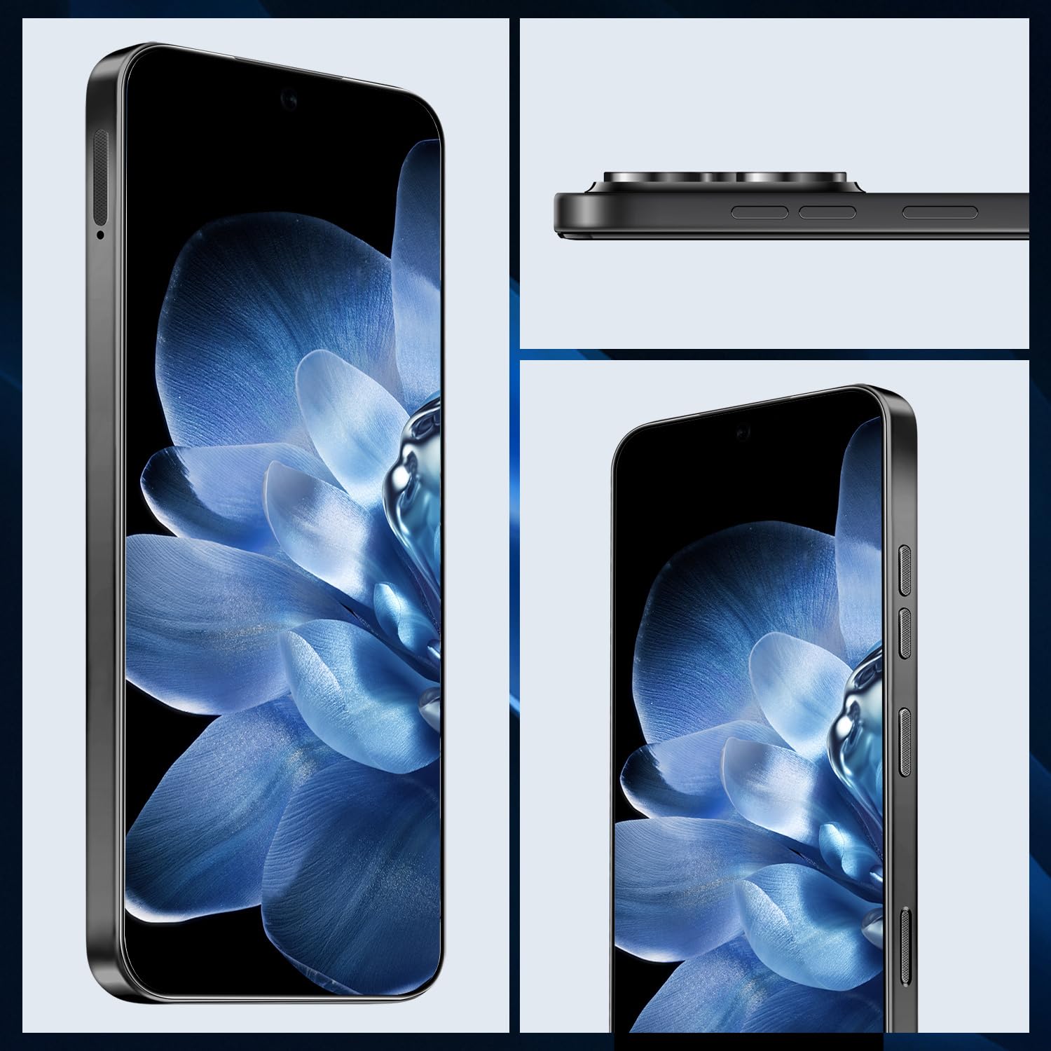 16PROMA X 5G Phone,Smartphone Unlocked Cell Phone 16GB+512GB/6.99“ HD Screen Display/68MP+108MP Camera/7000 mAh, Dual SIM Card/Face Unlock/Fingerprint Button Unlock-and take Photos (Black)