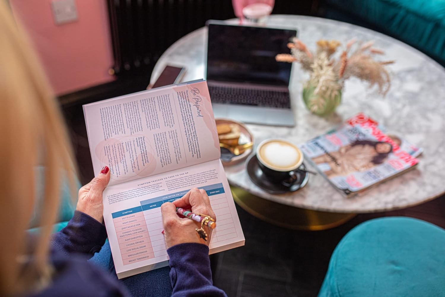 Menopause Coaching journal, Menopause Diary, supporting you through the menopause and get the life you want