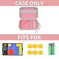 Vista 2 de casmilee Case Compatible with Giiker Super Slide Brain Games, Brain Teaser Puzzles Organizer Storage Bag, Flow Slider Puzzle Game Holder (Pink)