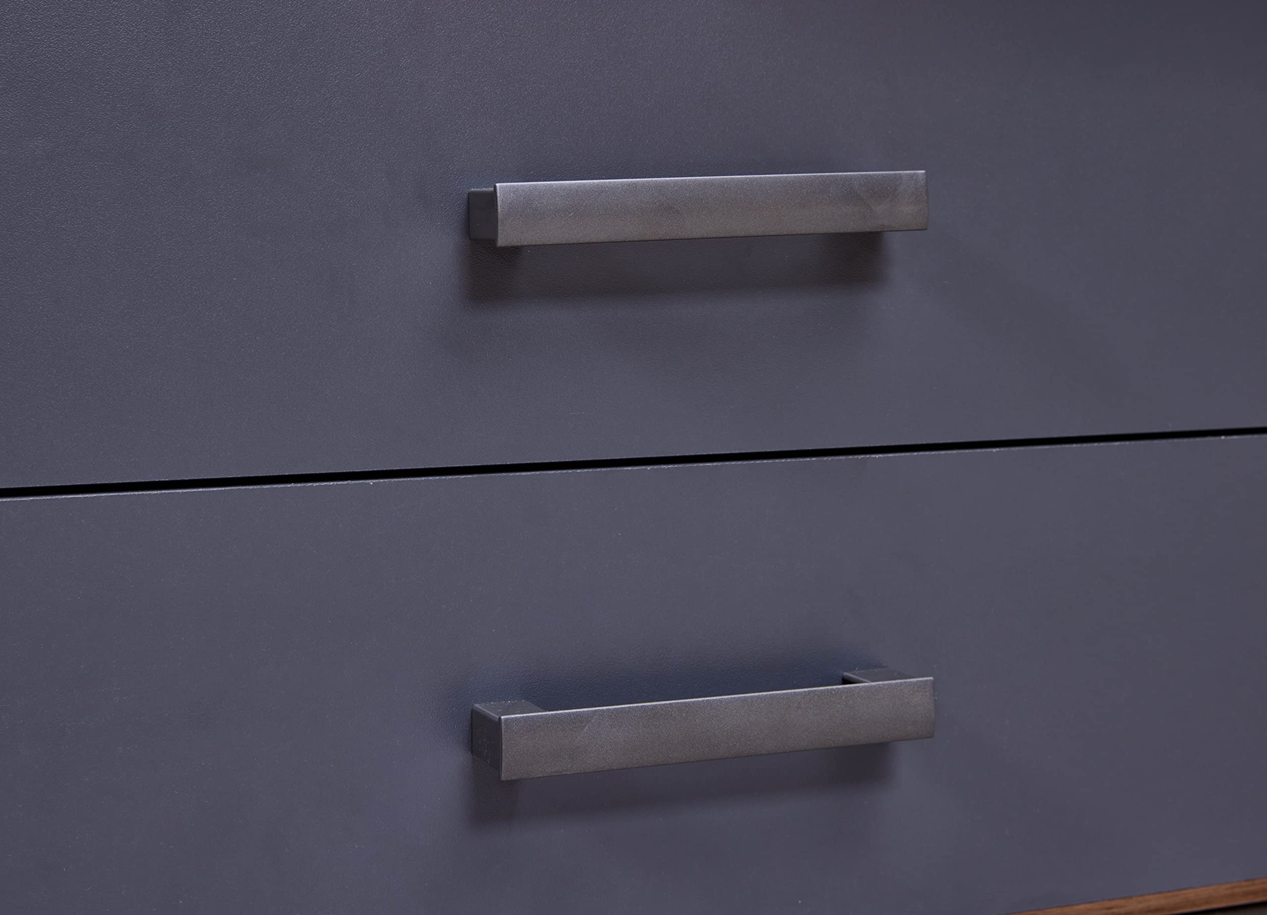 Inter Link - Funktionsbett - Stauraumbett - Bett mit Schubladen und Nachttisch - Farbe Eiche Artisan - Grau - Für Erwachsene, Kinder, Jugendliche - Einzelbett- Liora Bett 90 x 200 cm