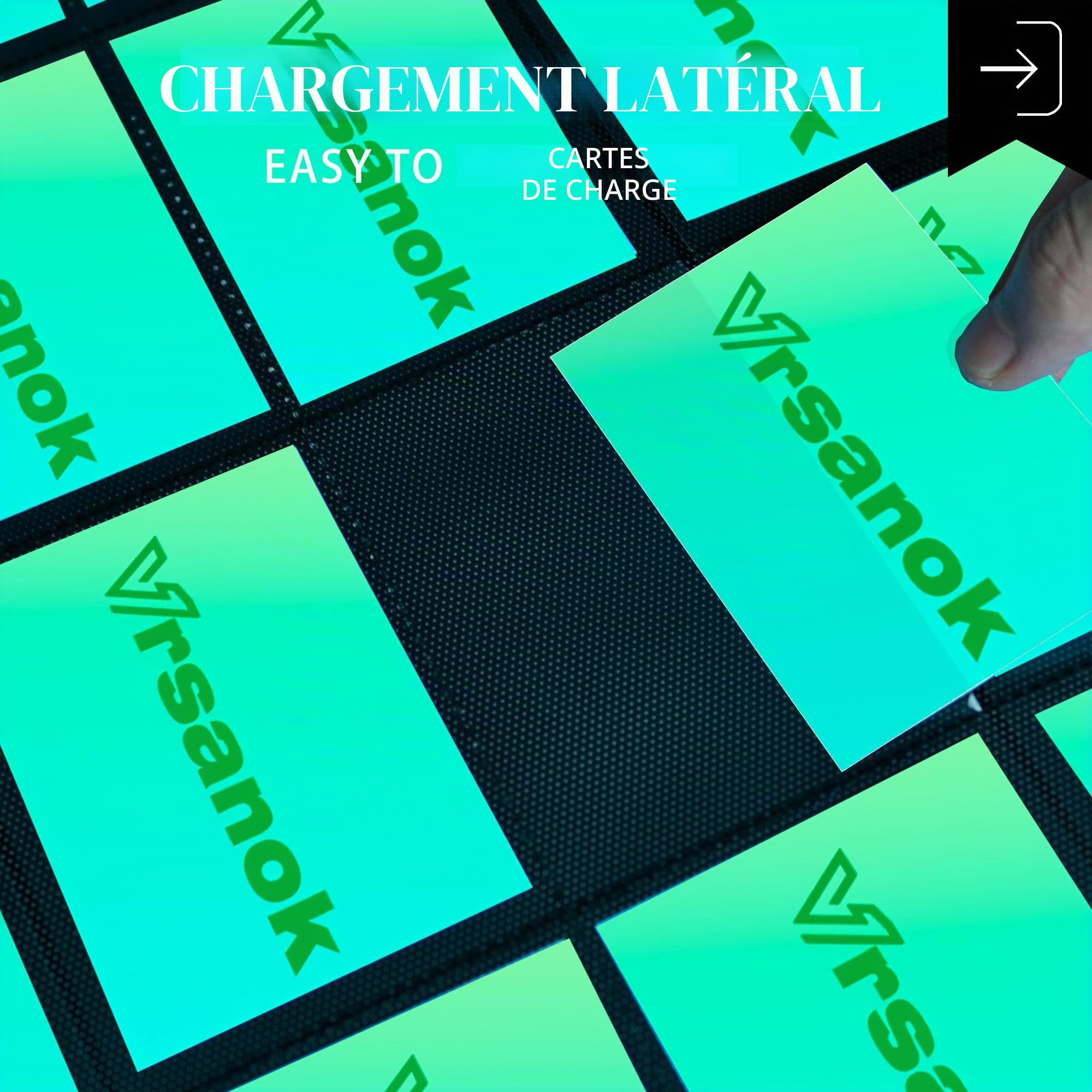 Classeur de 16 poches avec une capacité pour 1280 cartes, album de cartes 4x4 de grande capacité avec 40 pages recto-verso, couverture en polyuréthane sans anneau avec fermeture pour cartes
