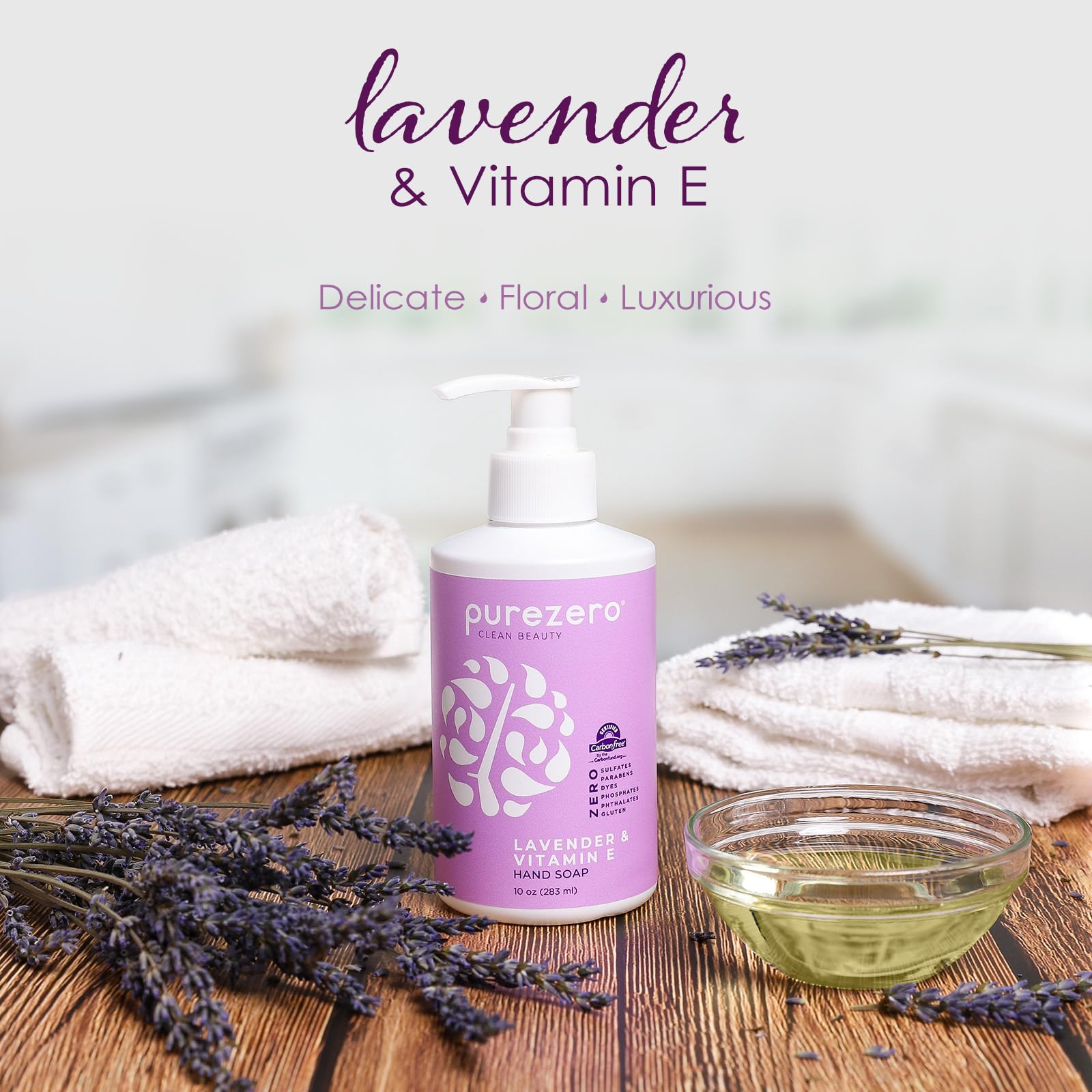 Amazon.com : Purezero Lavender & Vitamin E Hand Soap Soothing