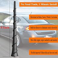 Vista 3 de Antena de goma flexible para Dodge - 8 pulgadas, modelos Journey 2010-2020