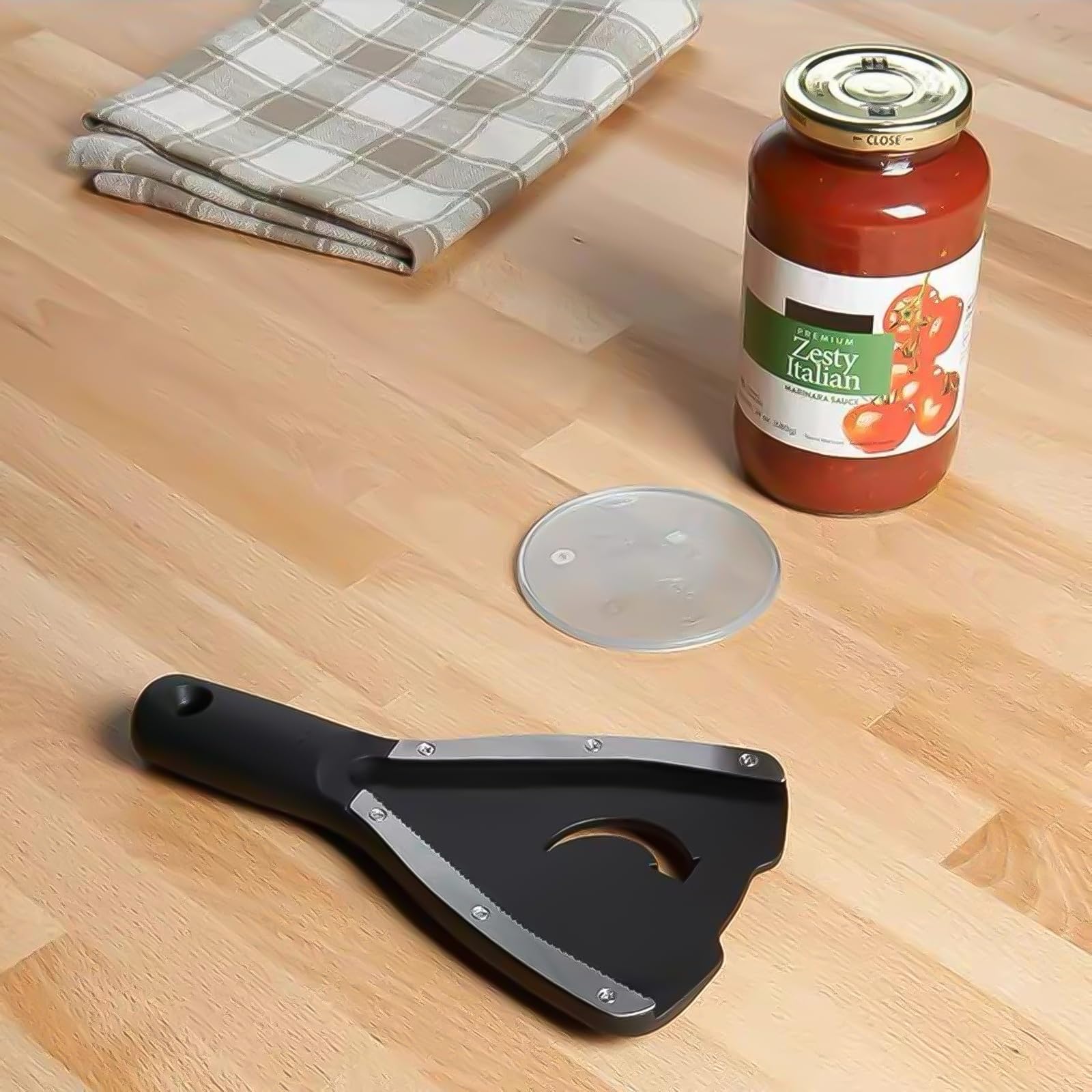 Hand Jar Opener for Jars and Bottles: Easy Can Openers for Seniors with Arthritis - Home and Kitchen Gadgets Tool for Weak Hands - Multi Function Lid Cap Opener Tools with Rubber Gripper Pad