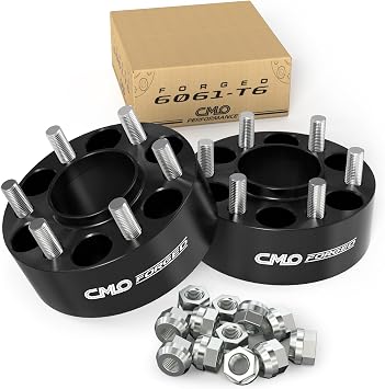 2PCS 50mm 2" Black Forged 6x139.7 6x5.5 Hubcentric Wheel Spacers Fits Tacoma 19952023, 4Runner 19842023, Tundra 20002006, T100 19931996, Pick Up 19801995 106mm Bore, M12x1.5 Studs