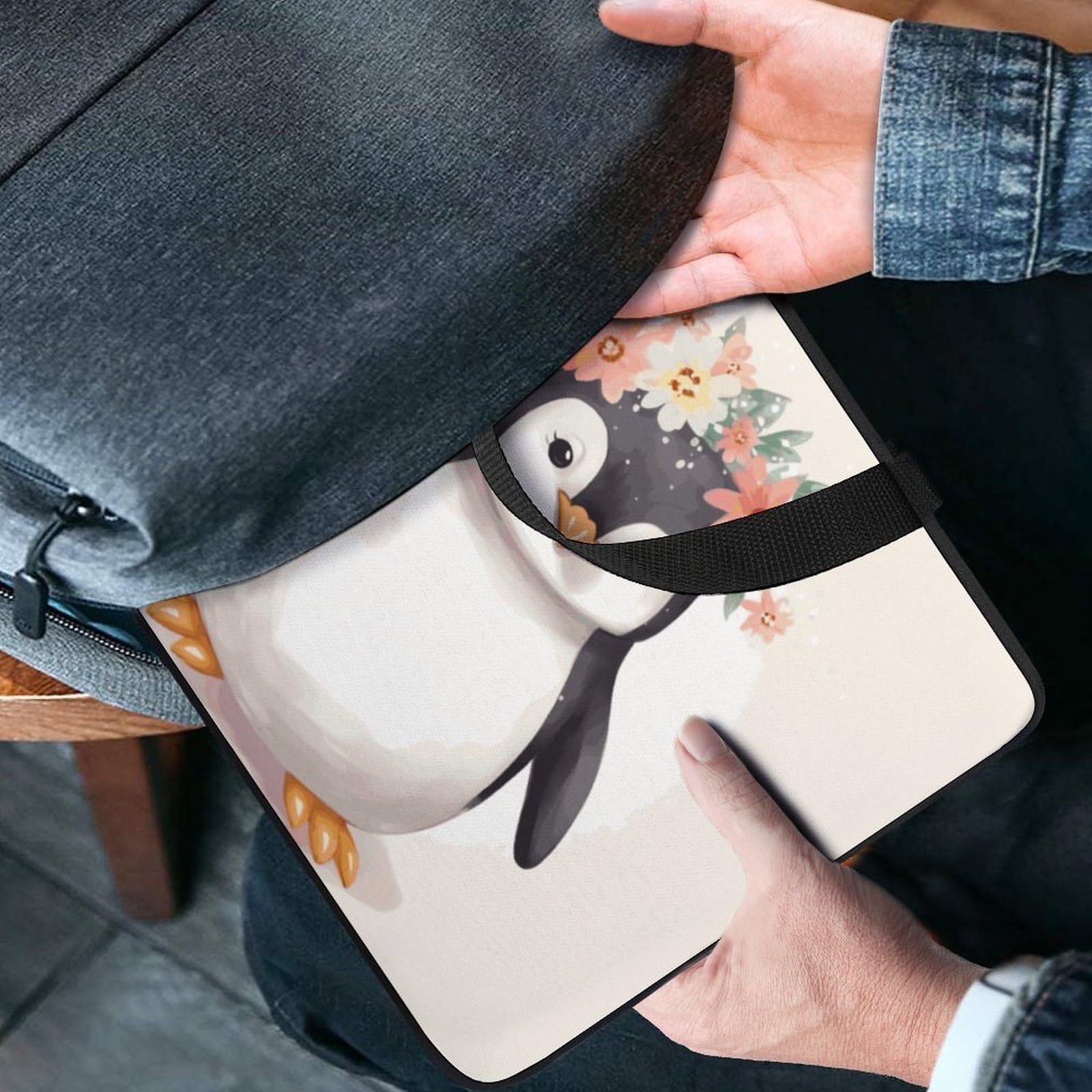 Custodia per laptop da 17 pollici, ultra sottile, leggera e impermeabile, in neoprene resistente, borsa protettiva portatile con cinghia da polso