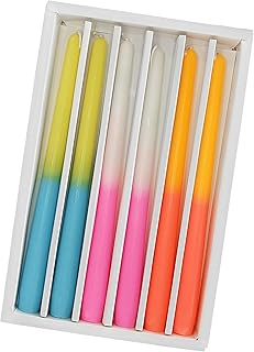 Scented Candle Sticks Taper Candles Gradient Color Candles Smokeless Tapered Candlesticks Rose Aromatherapy Candles for Dinner Decor Housewarming