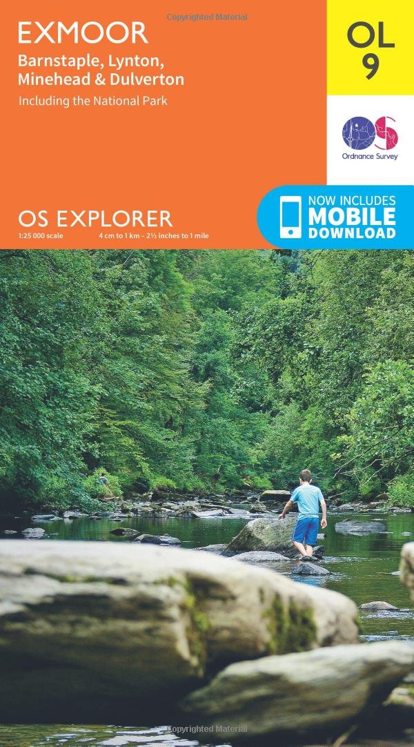Exmoor Map | Barnstaple, Lynton, Minehead & Dulverton | Ordnance Survey | OS Explorer Map OL9 | England | Walks | Hiking | Maps | Adventure: OL 09