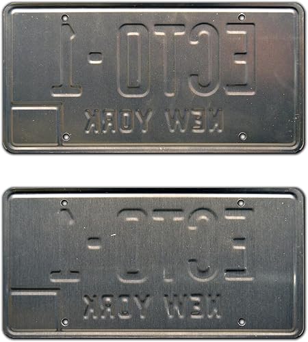 Miniatura 2 de Ghostbusters Afterlife  ECTO-1  Matrículas estampadas de metal