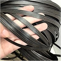 Vista 10 de ECYC Material de tejido de ratán sintético plano de 17.64 oz, ratán de plástico para tejer y reparar silla, mesa, manualidades, 01